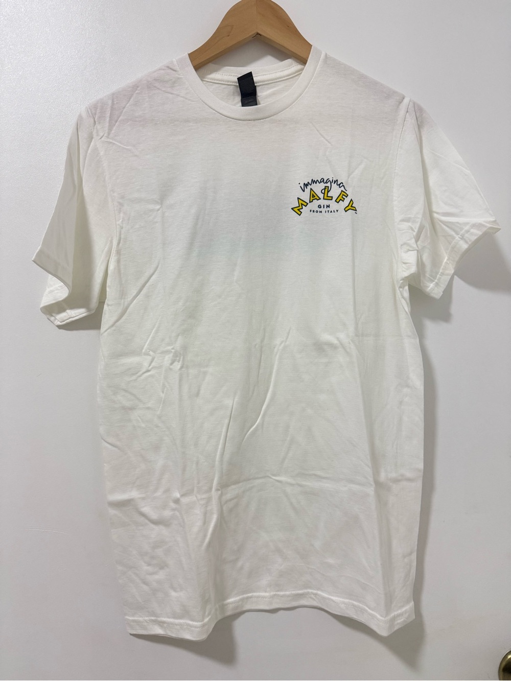 MALFY White Logo Crew Neck T-Shirt